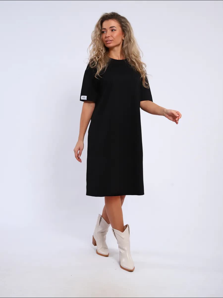 Платье футболка миди
