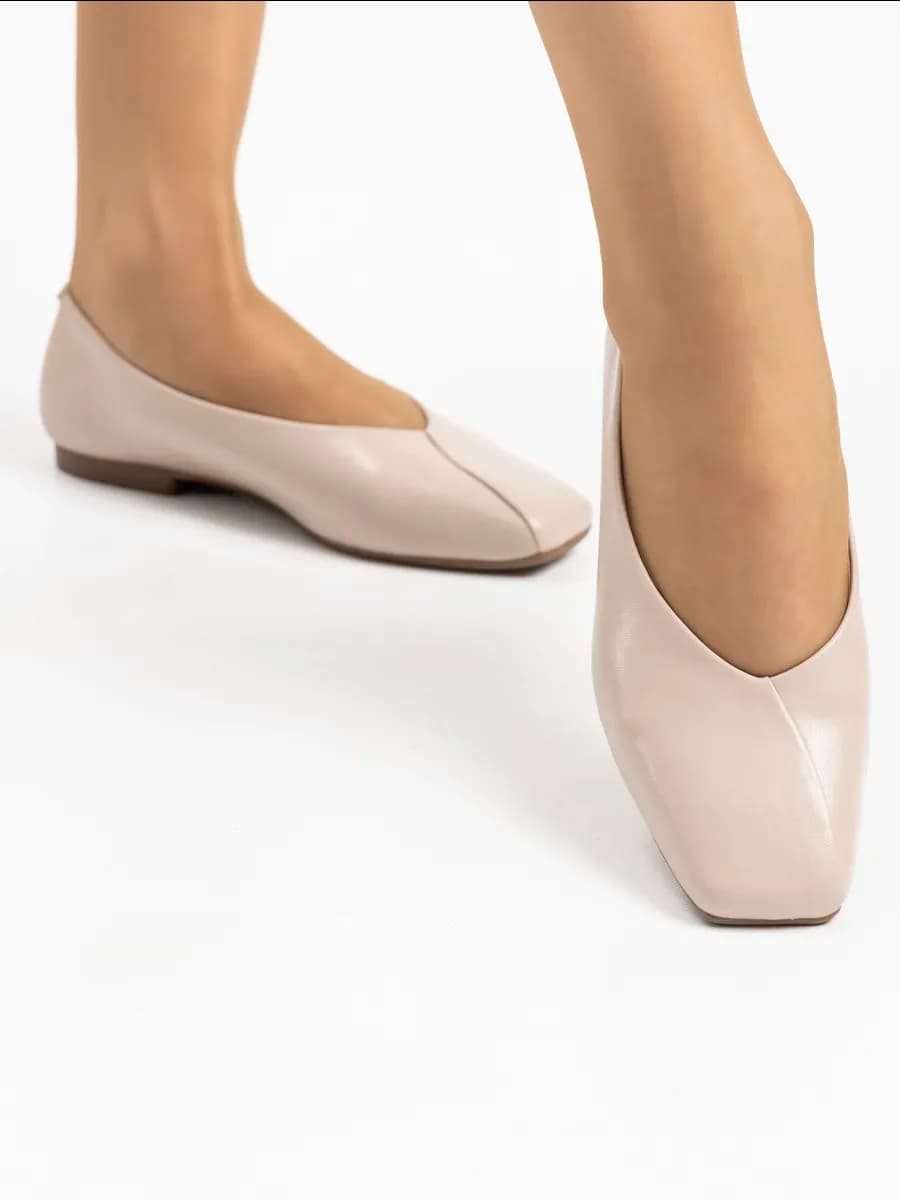 Балетки женские натуральная кожа - фото 1