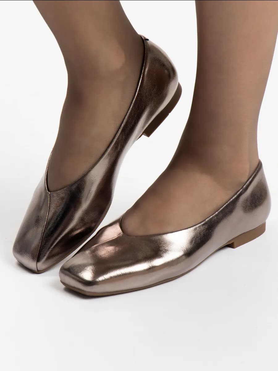 Балетки женские натуральная кожа - фото 1