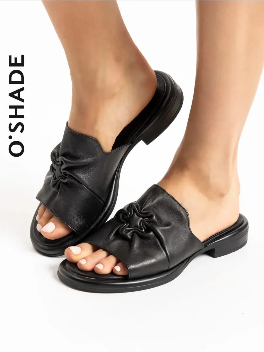 Сабо женские кожаные