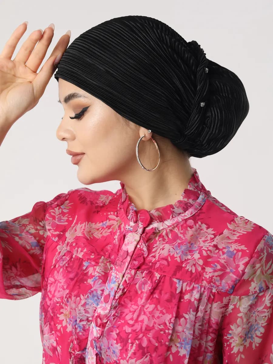 Платок готовый женский. Чалма на резинке. Новинка - фото 1