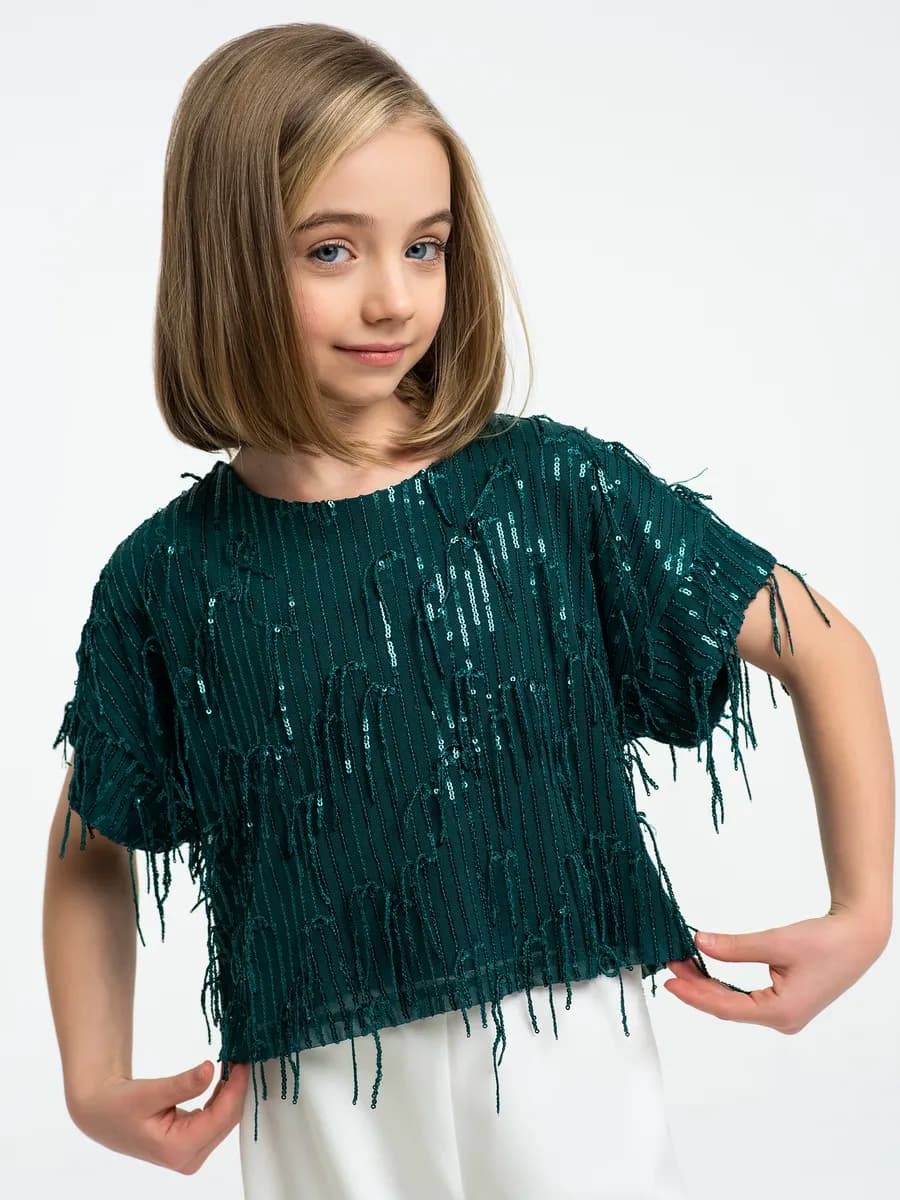 Топ нарядный с пайетками - фото 1