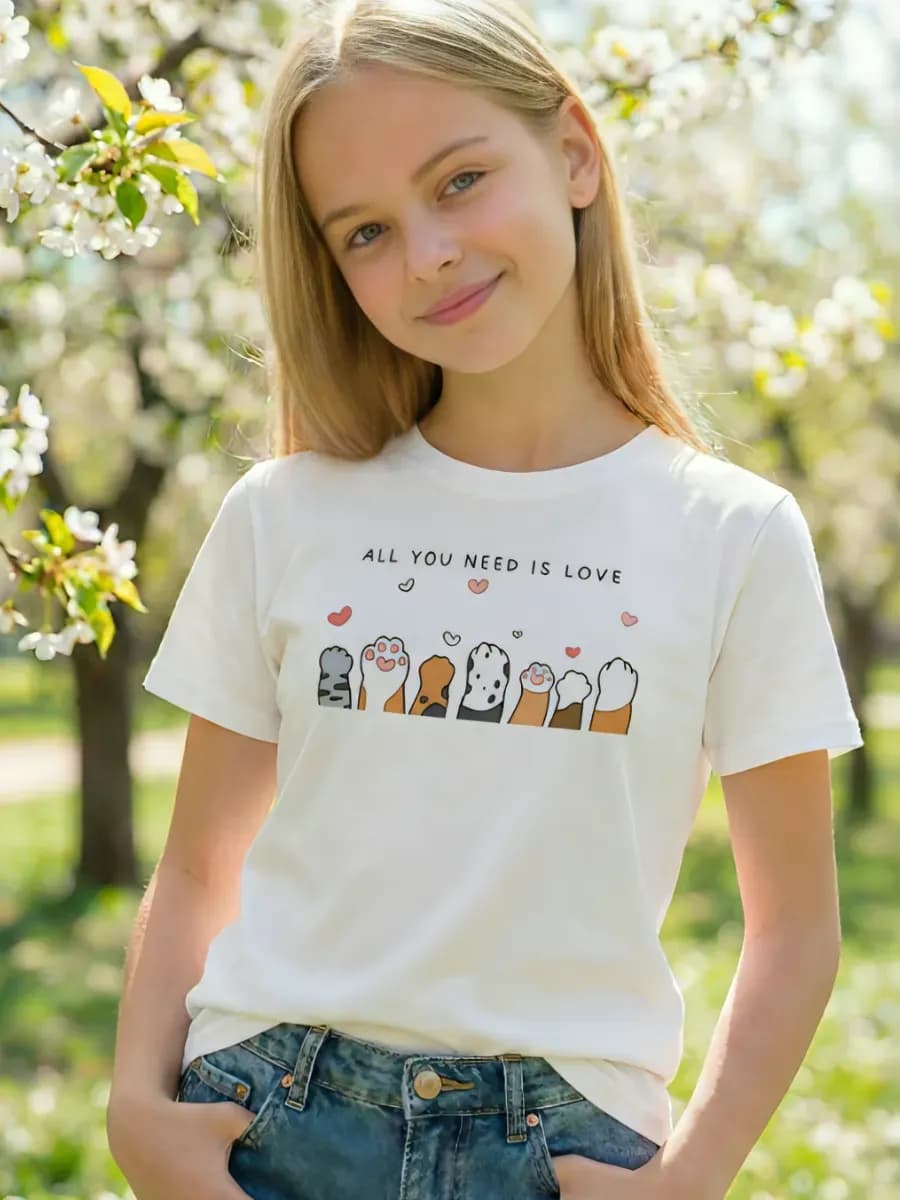 футболка подростковая детская с принтом