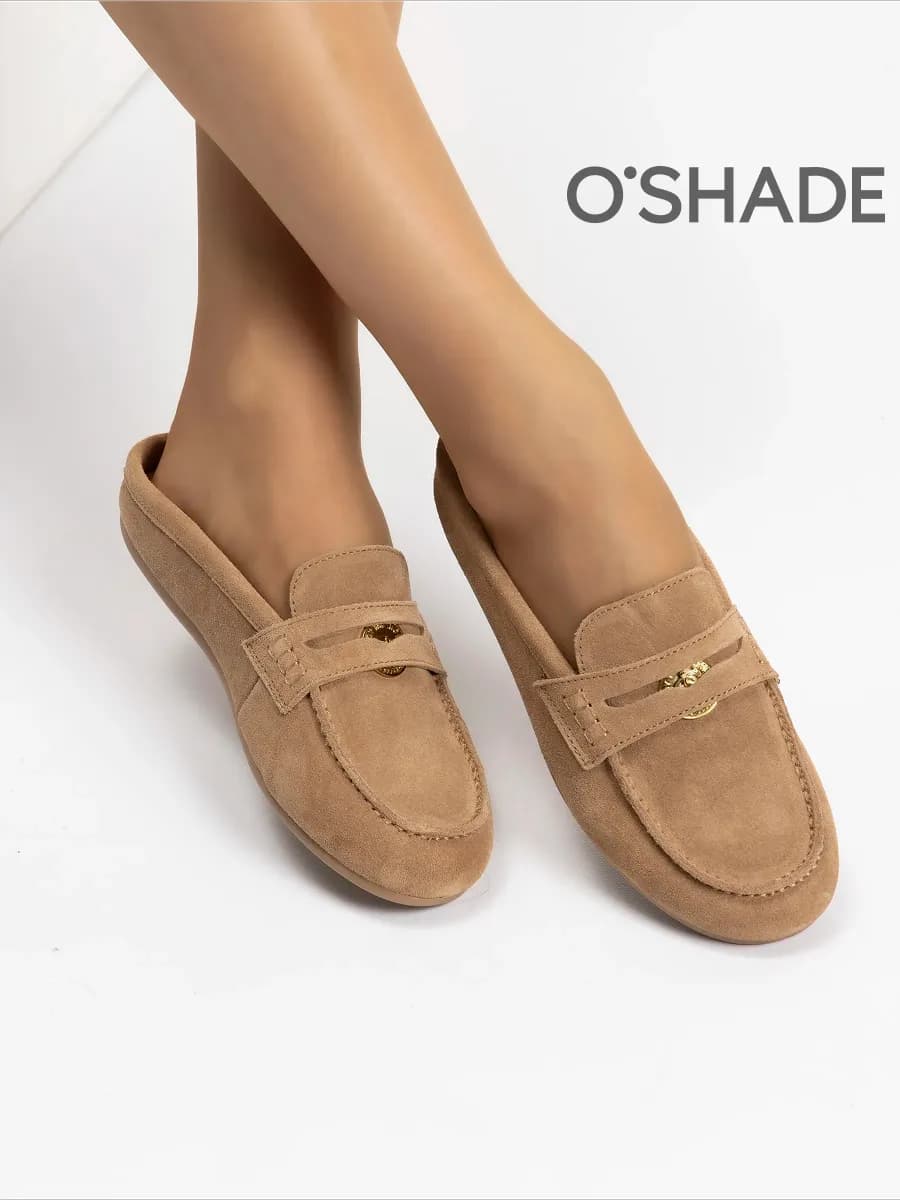 Сабо женские замшевые