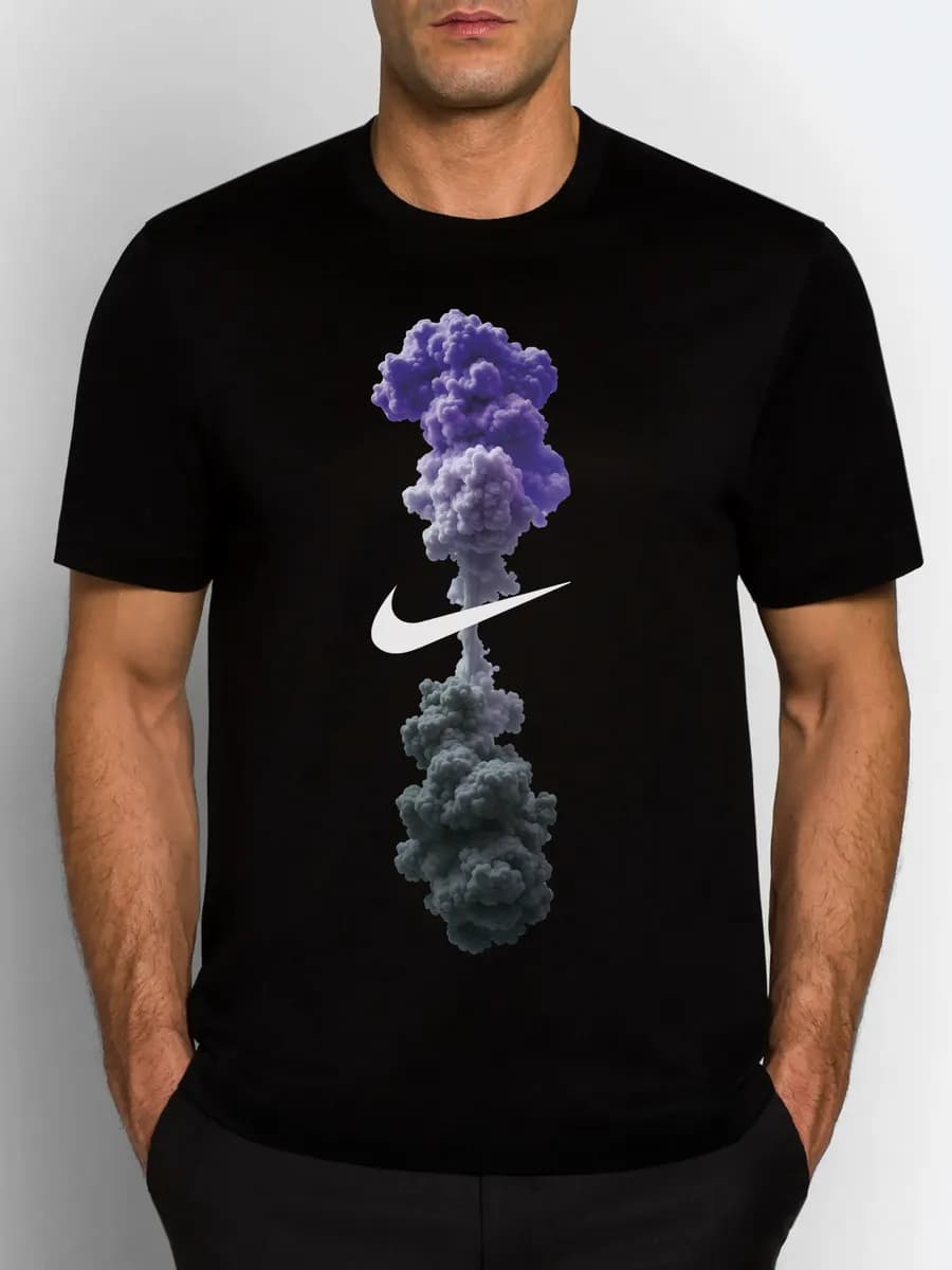 Футболка хлопок с принтом модная