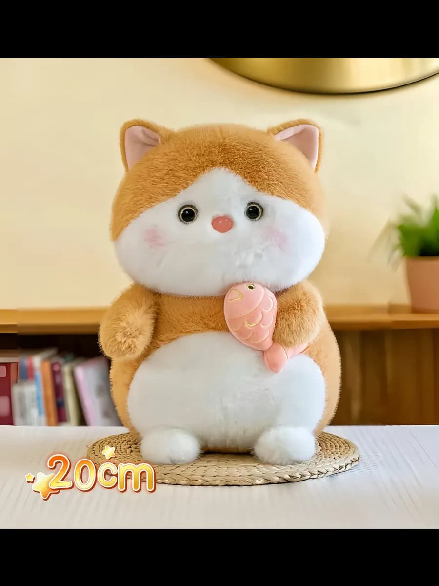 Мягкая плюшевая игрушка котик