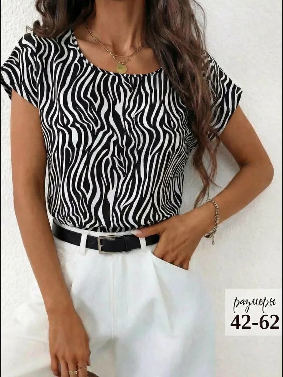 Блузка женская нарядная новогодняя больших размеров