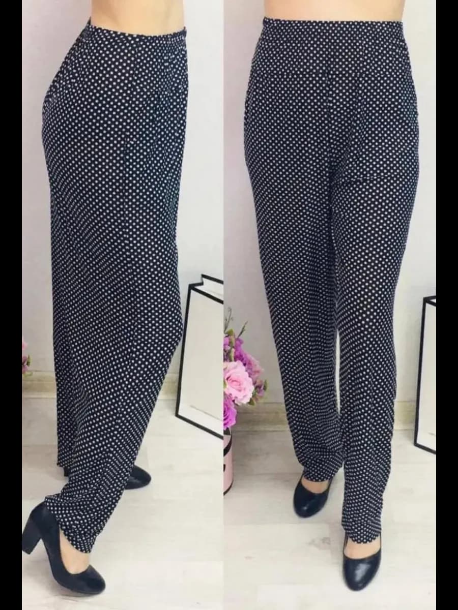 Штаны домашние с цветочным принтом