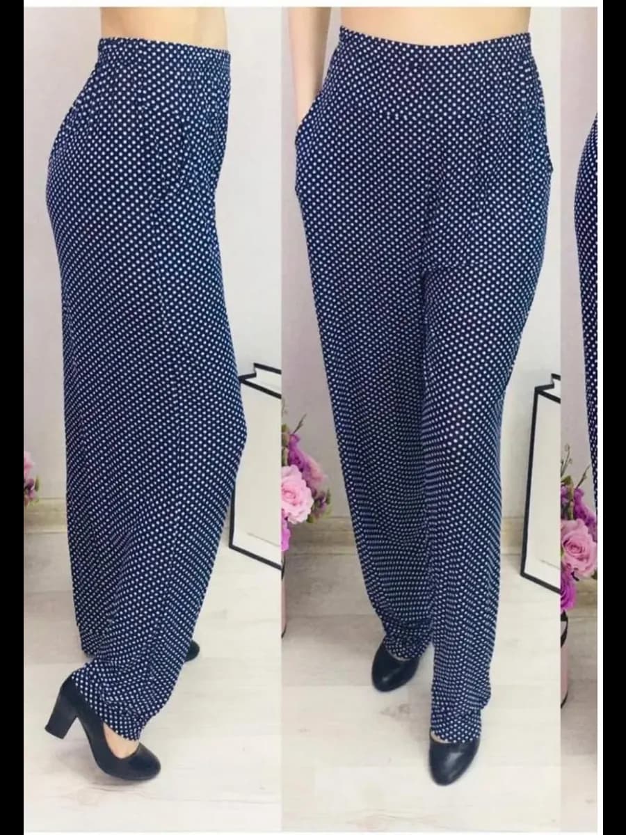 Штаны домашние с цветочным принтом