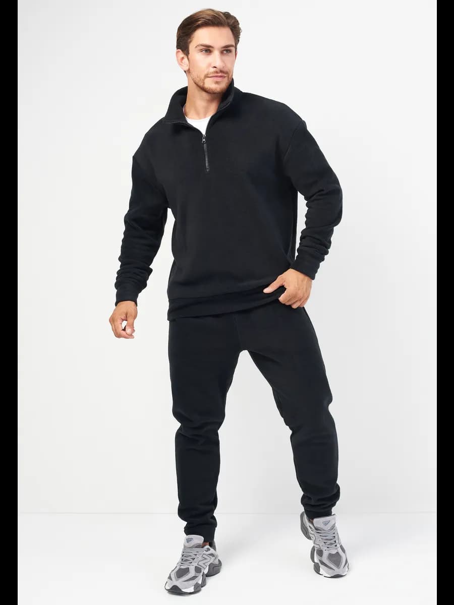 Костюм оверсайз флисовый теплый на молнии