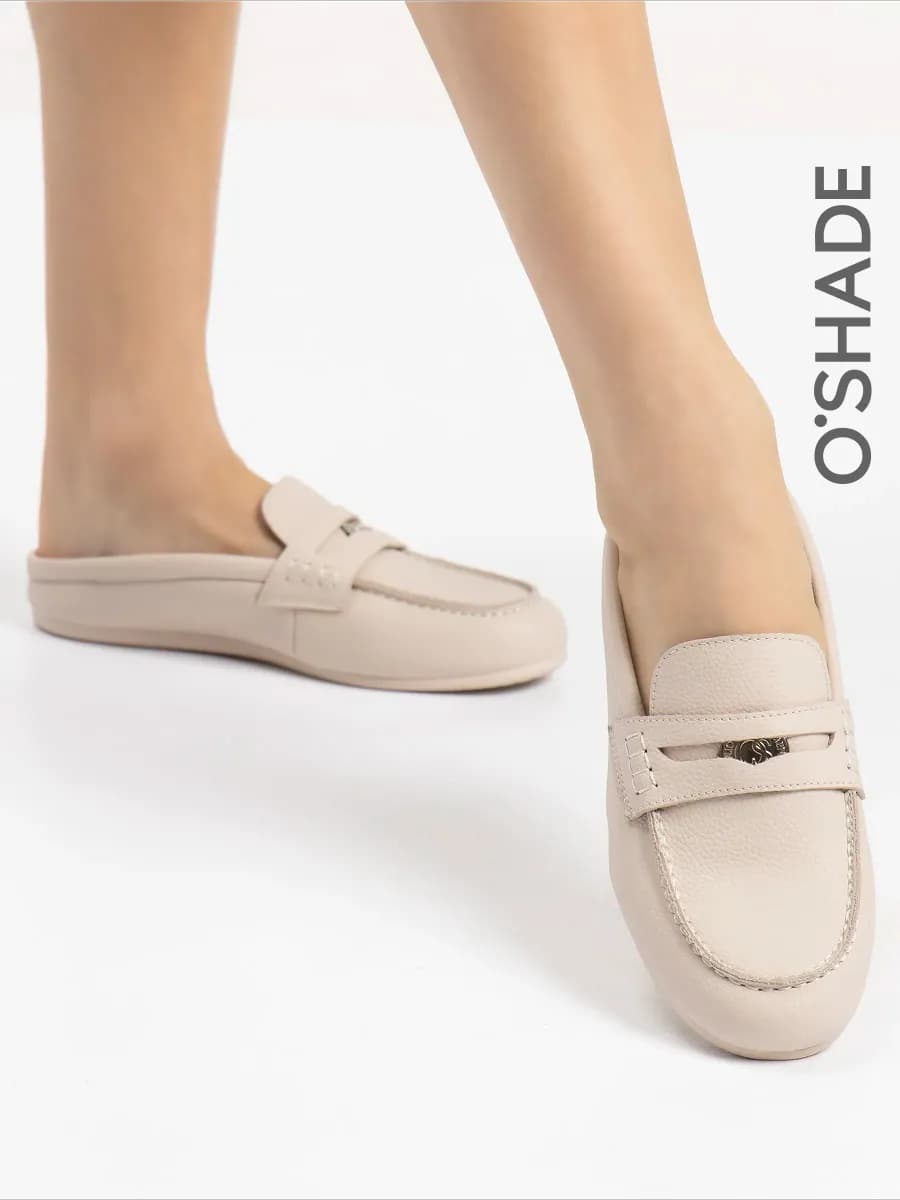 Сабо женские кожаные