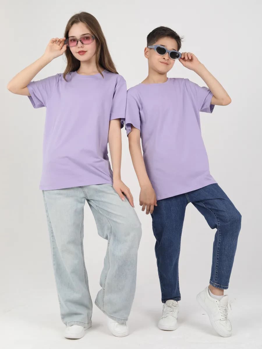 Футболка детская однотонная