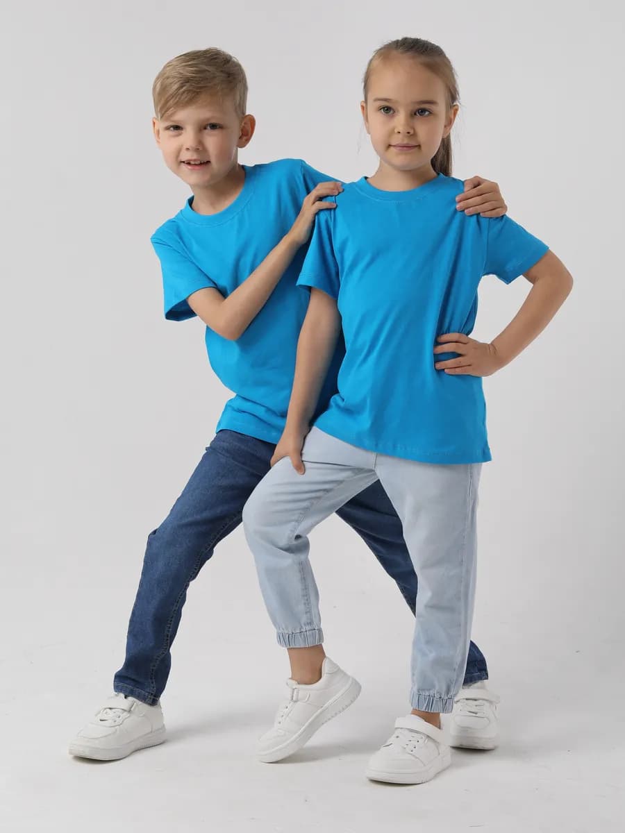 Футболка детская однотонная