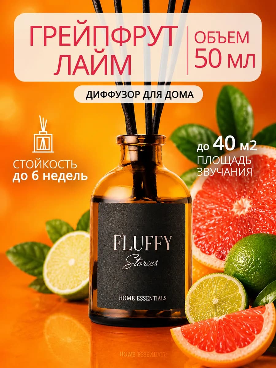 Диффузор для дома с палочками парфюмированный стойкий 1 шт