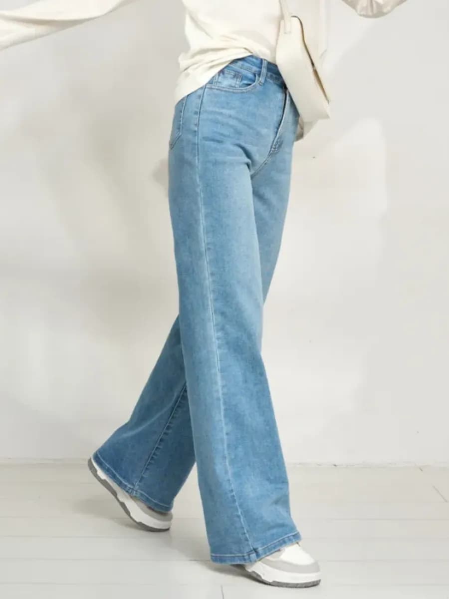 Джинсы клеш высокая посадка