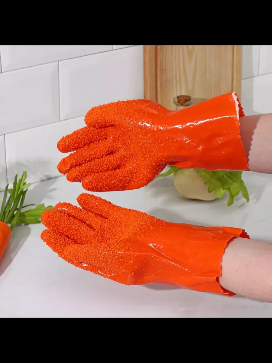 Перчатки резиновые, размер ONE SIZE