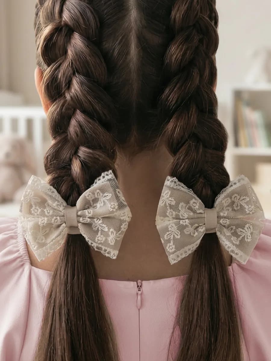 Бантики для волос на резинке - фото 1