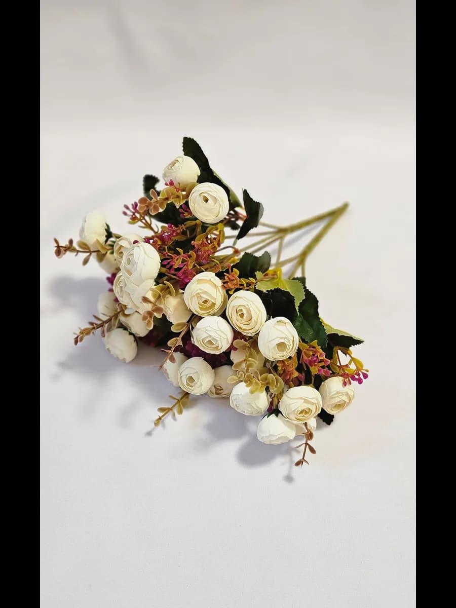 Искусственные белые цветы для декора - фото 1