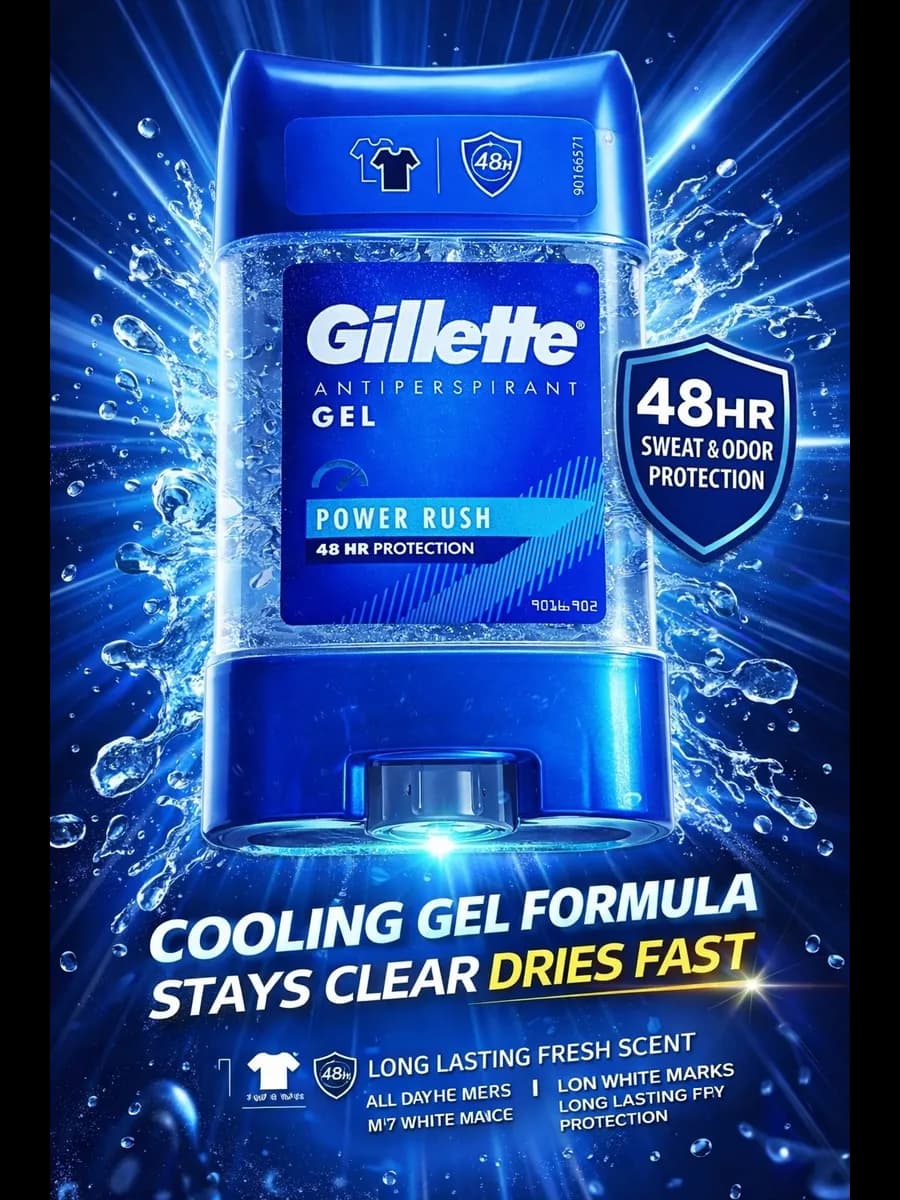 дезодорант стик гелевый Gillette Power Rush