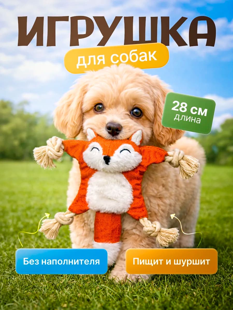 Игрушка для собак Лиса