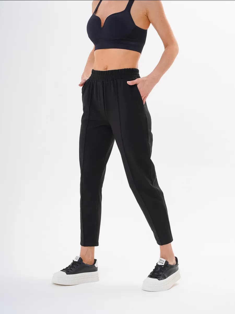 Брюки бананы укороченные 7 8 на резинке