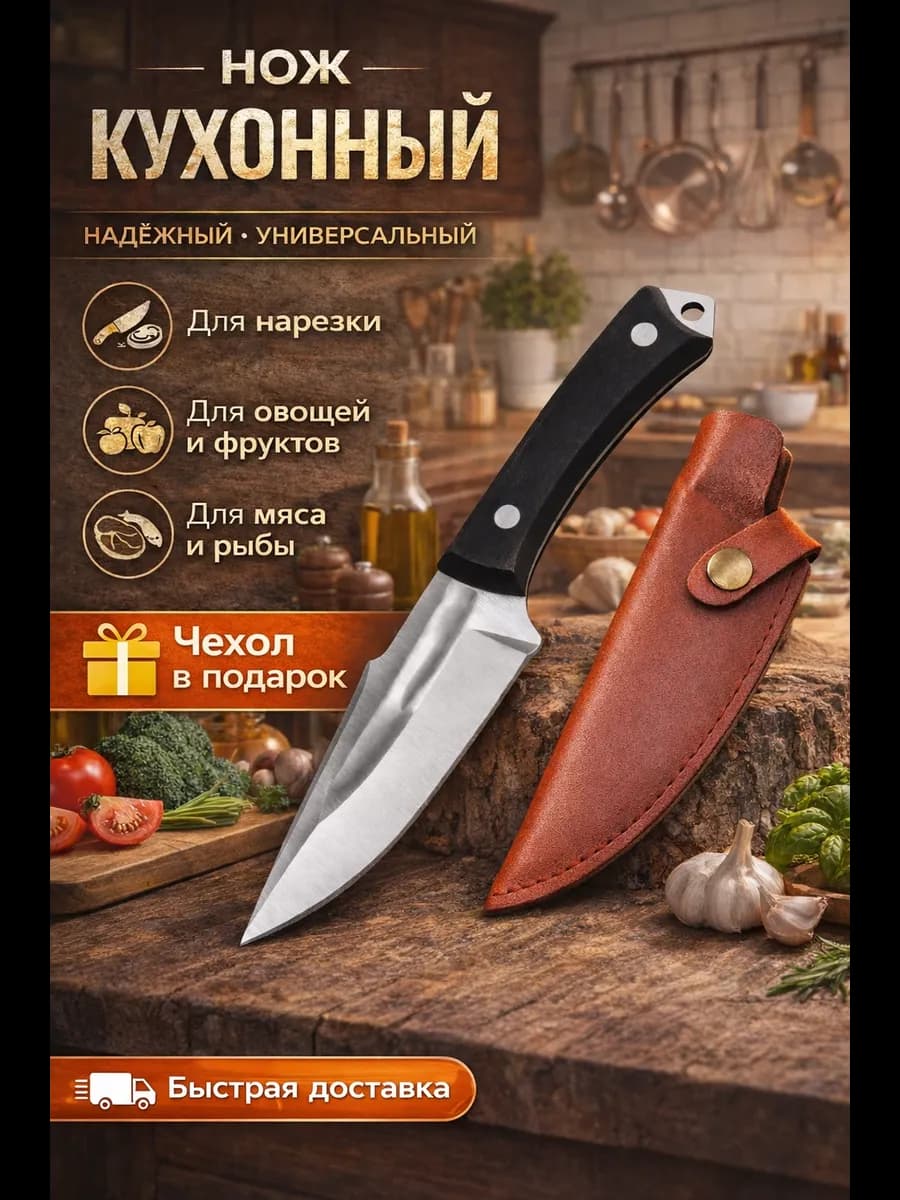 Сербский шеф нож кухонный для разделки мяса