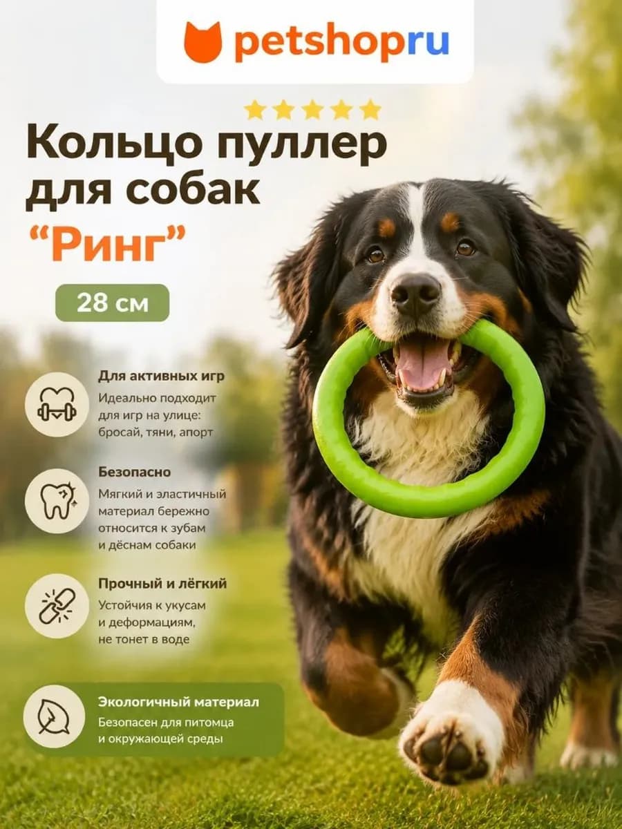 Кольцо пуллер для собак "Ринг", 28 см