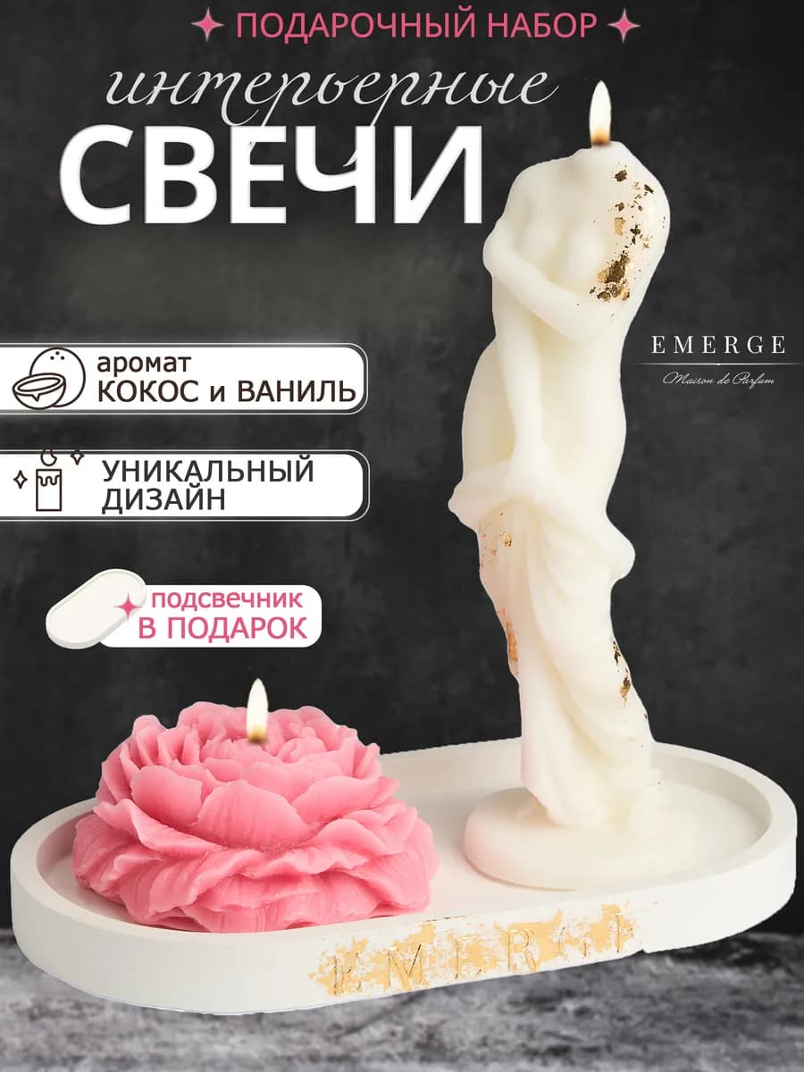 Ароматические свечи набор подарок 14 февраля 2026