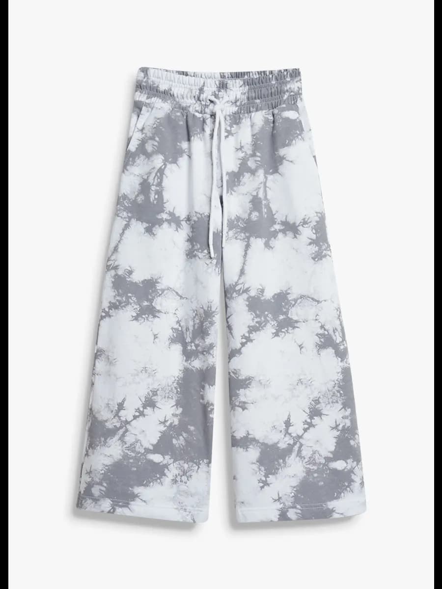 Брюки утепленные Wide Leg белые