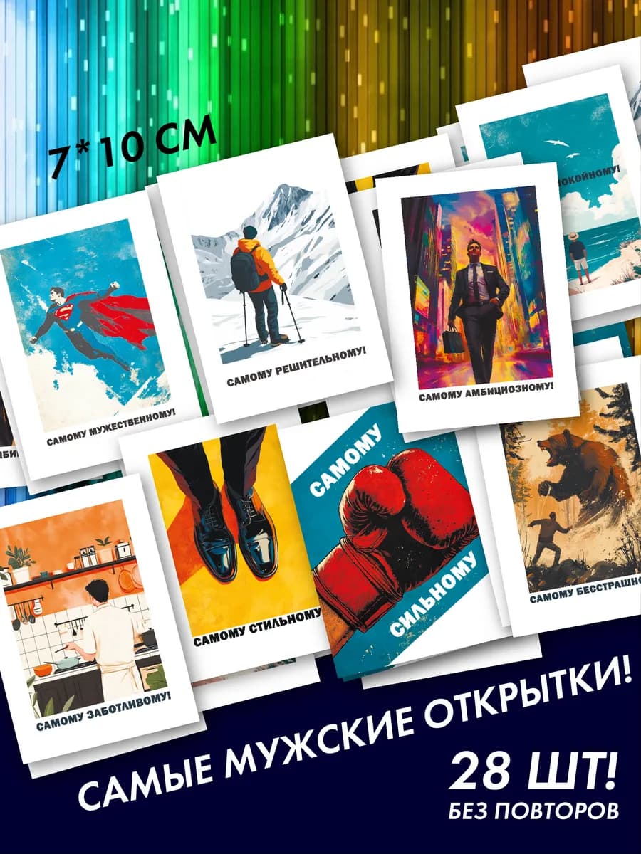 Мини открытки мужчине