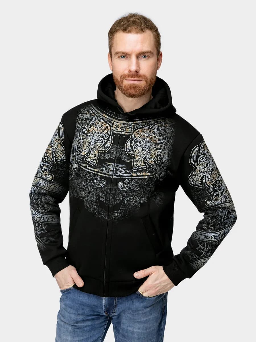 Толстовка с двухсторонним принтом - фото 1