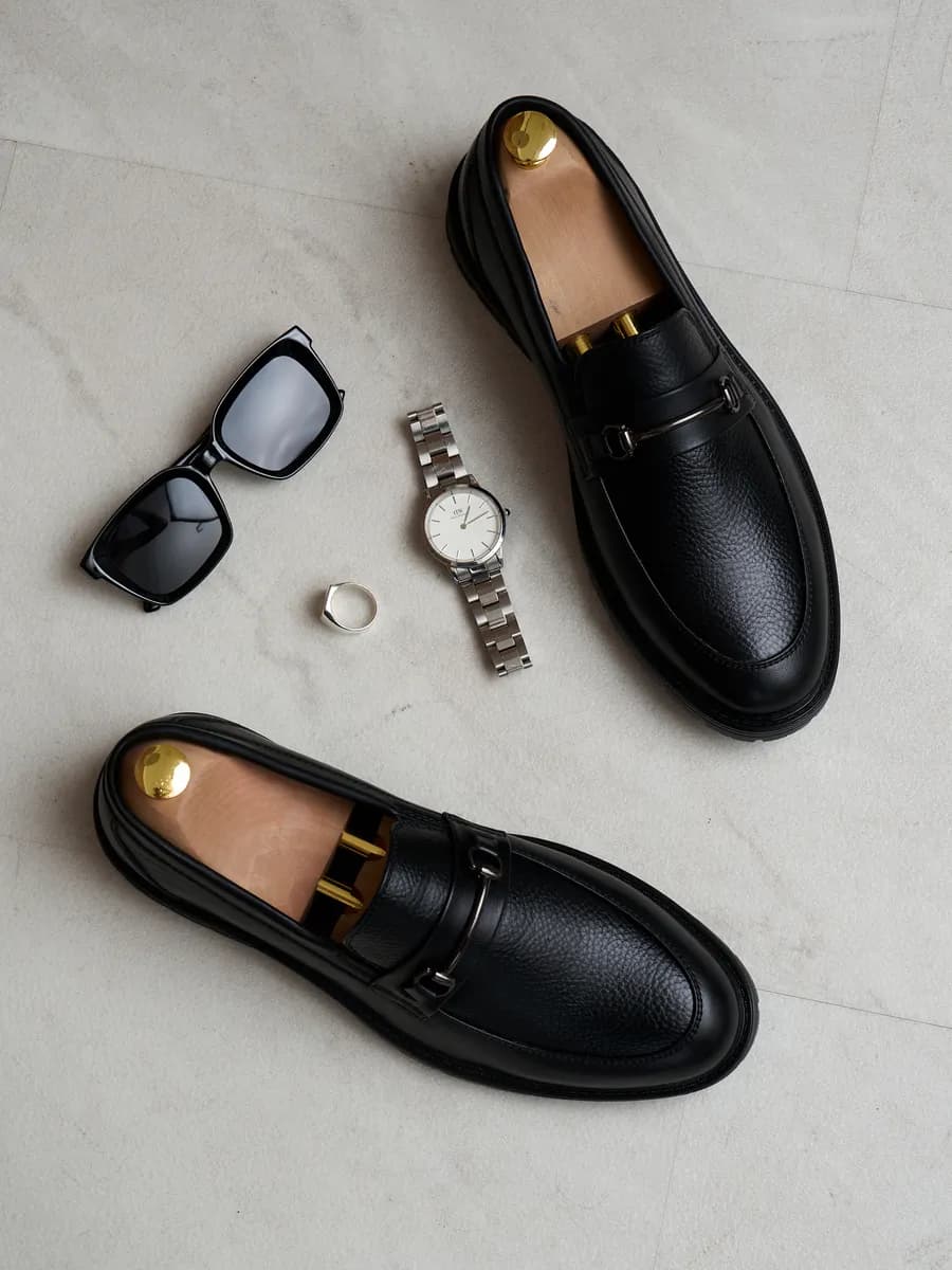 лоферы кожаные классические - фото 1