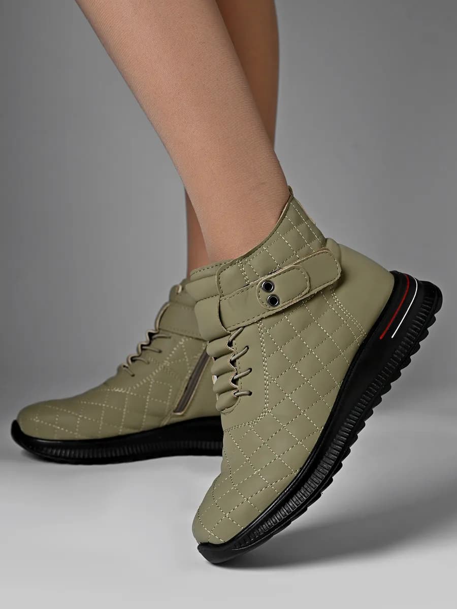 ботинки женские демисезонные на молнии и шнуровке