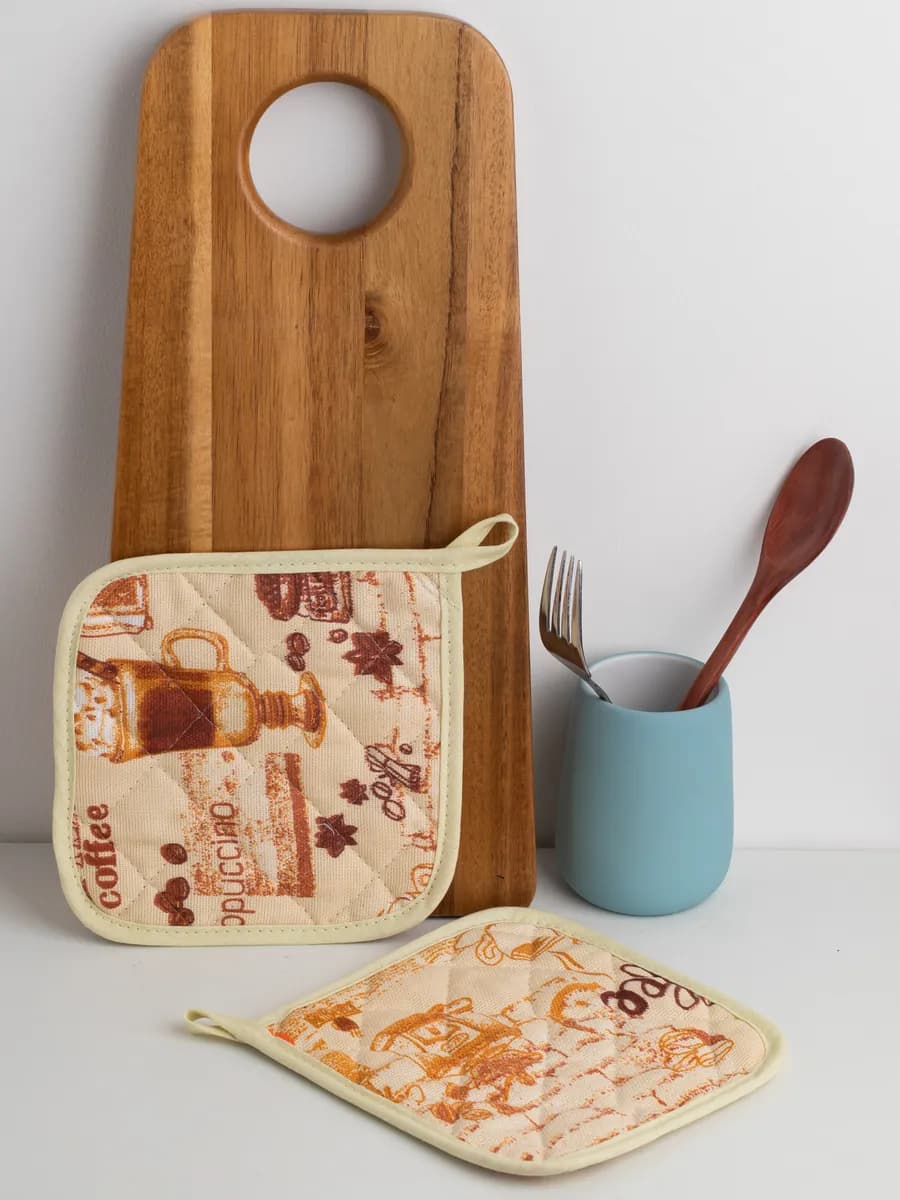 Прихватки кухонные для горячего набор 2 шт