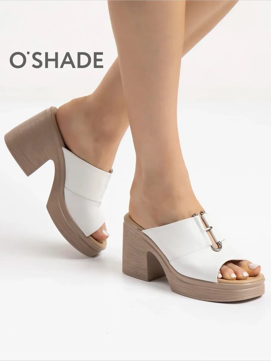 Сабо женские кожаные