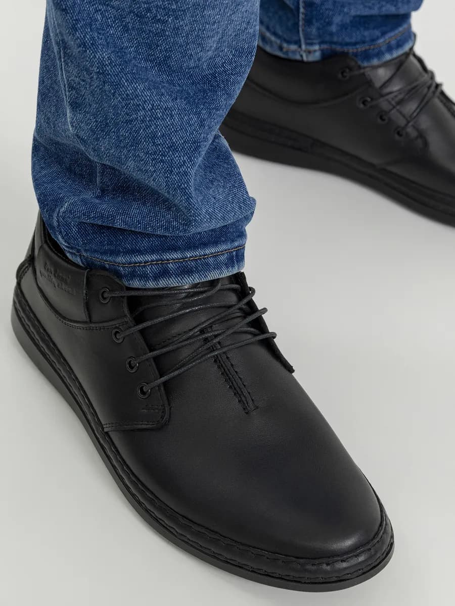 Полуботинки демисезонные натуральная кожа - фото 1