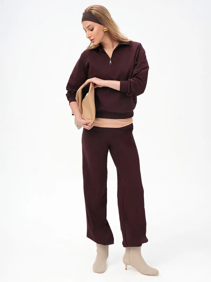 Костюм спортивный с брюками хлопковый