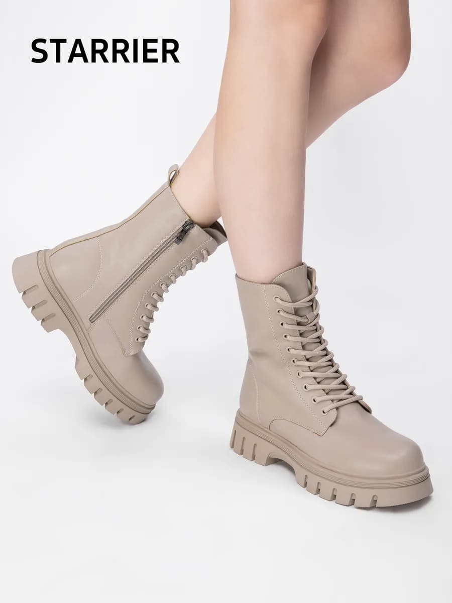 Ботинки женские зимние берцы на платформе - фото 1