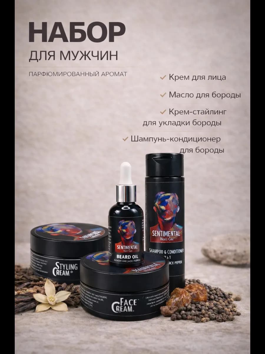 Мужской подарочный набор для ухода за лицом и телом No1
