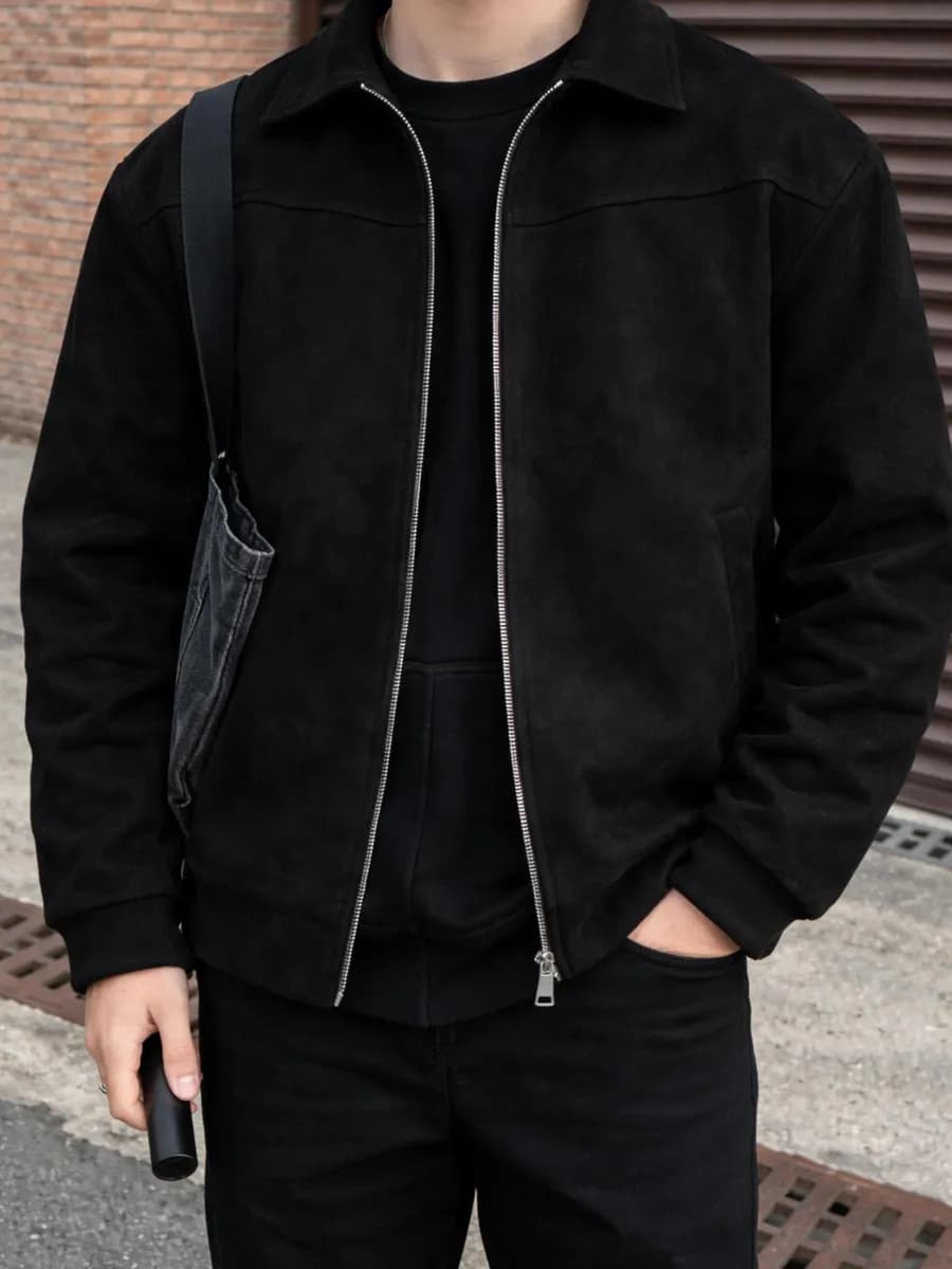 Бомбер утепленный весенний old money - фото 1