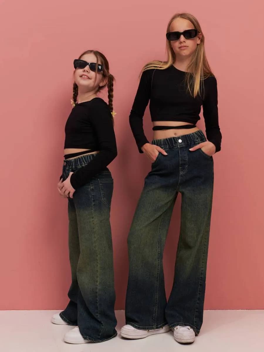 Джинсы багги для подростка