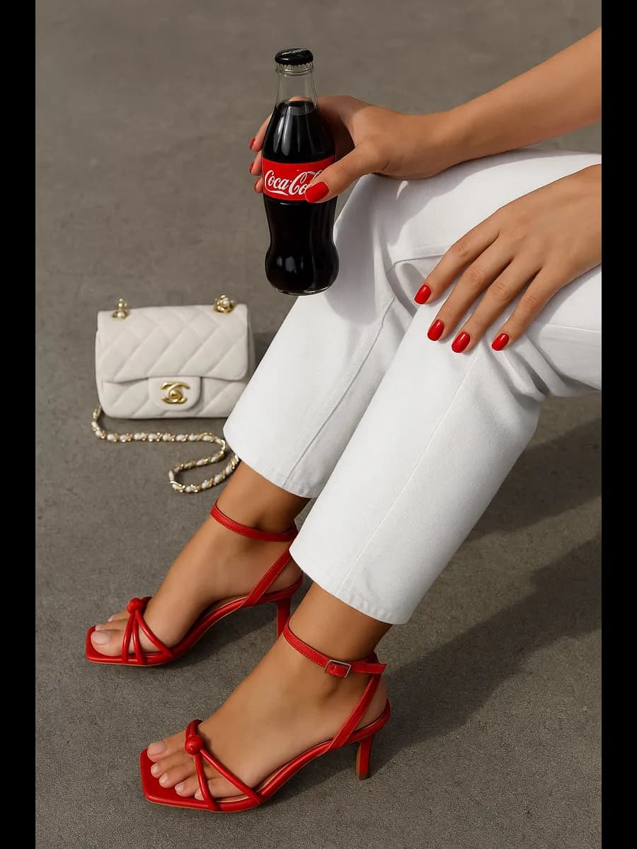 Босоножки летние на каблуке