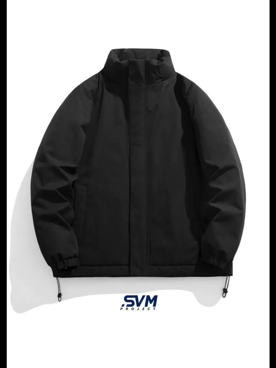 Куртка осенняя оверсайз с воротником стойкой