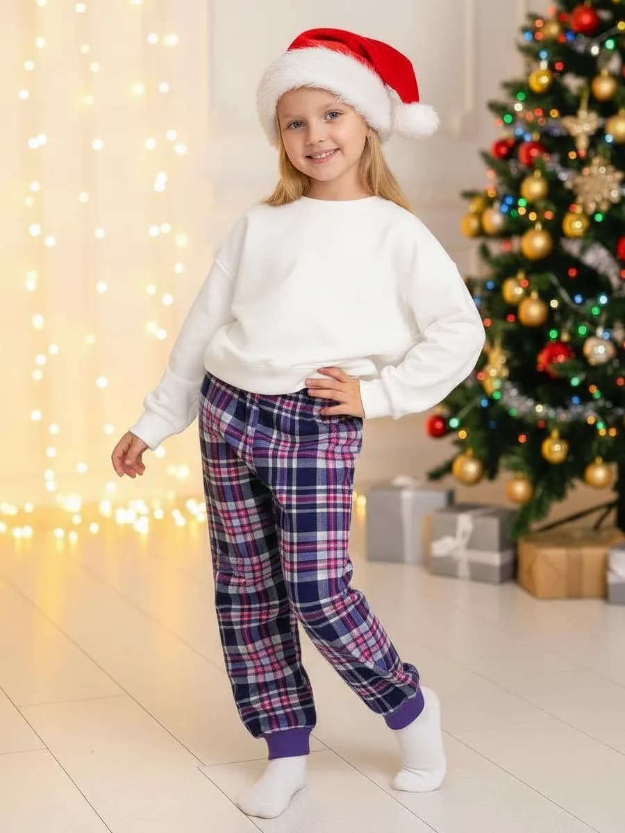 Брюки домашние трикотажные с манжетами в садик