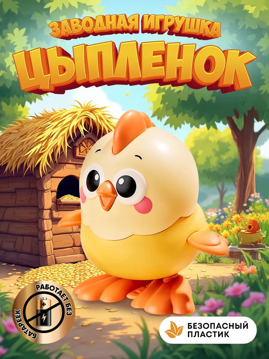 Заводная игрушка для малышей интерактивная - фото 1