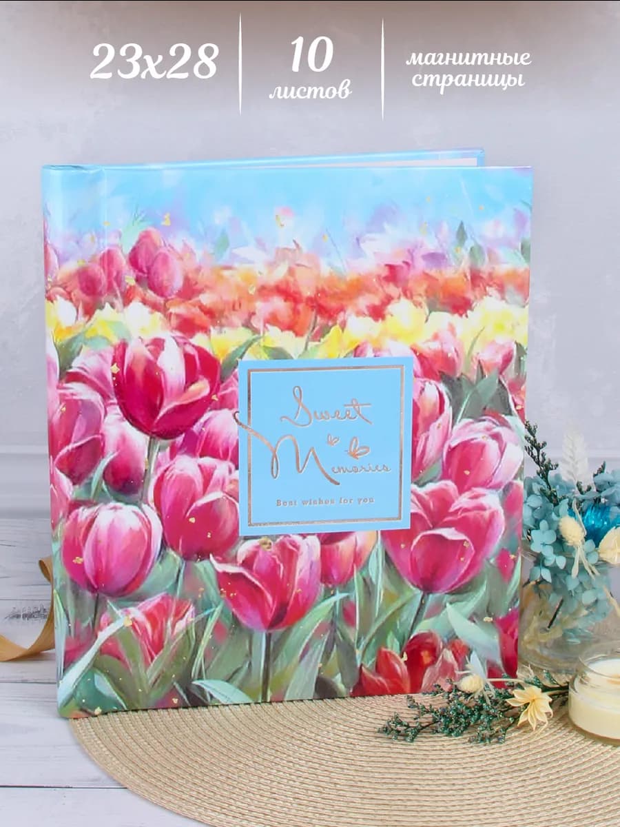 Фотоальбом семейный магнитный на спирали 10 листов 23х28 см - фото 1