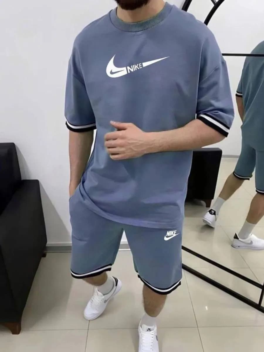 Костюм спортивный домашний футболка шорты летний Nike