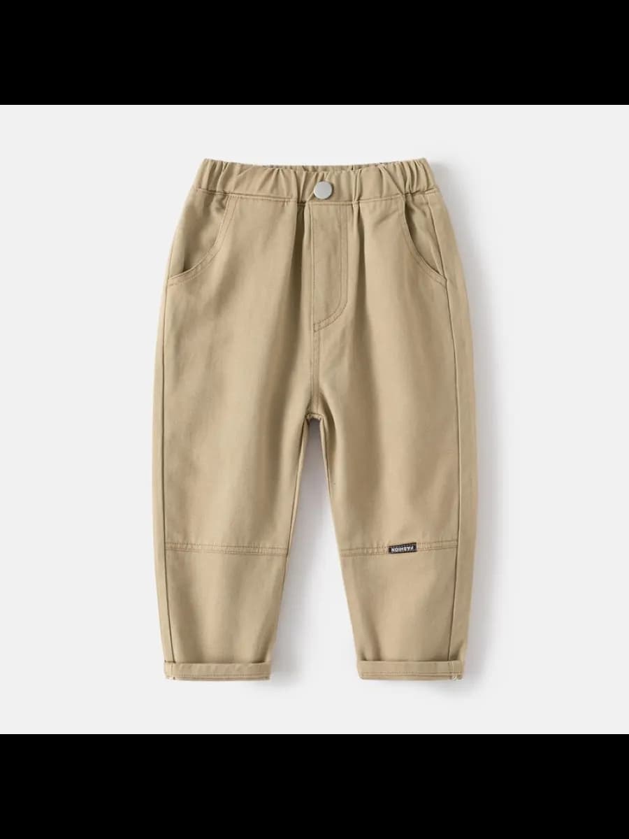 брюки повседневные детские джоггеры однотонные на резинке