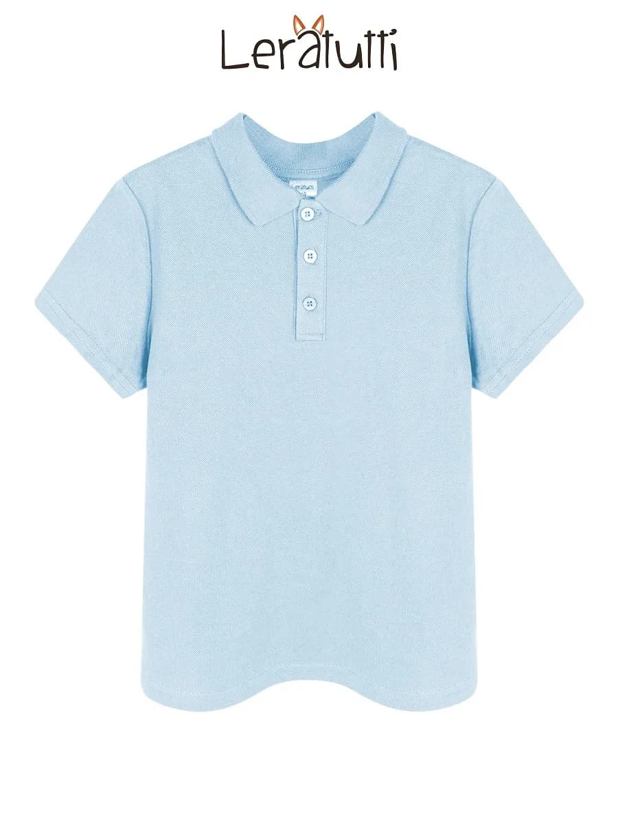 Футболка поло однотонная базовая