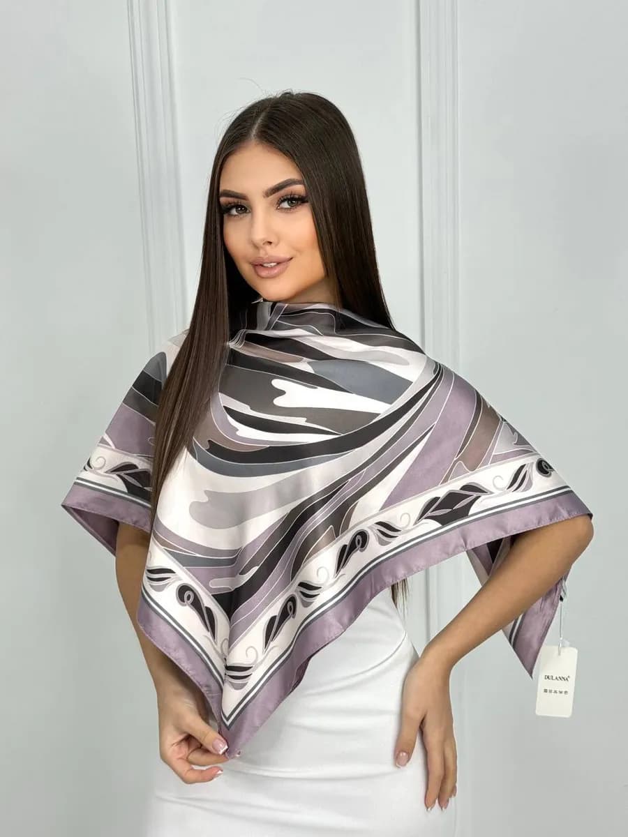 Шелковый платок на голову и пояс, косынка на шею